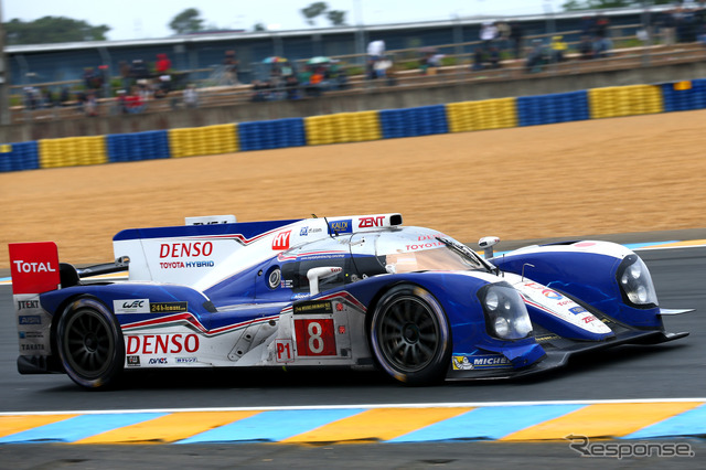 今年のルマン24時間を総合2位でフィニッシュしたTOYOTA TS030 HYBRIDの8号車。写真:TOYOTA