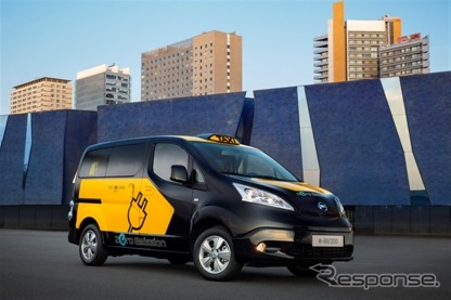 日産e-NV200のスペイン・バルセロナ市タクシー仕様車