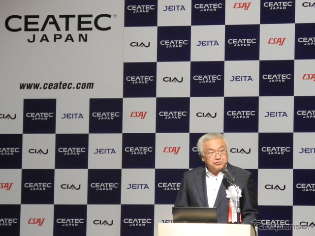 CEATEC JAPAN実施協議会の佐々木則夫会長（東芝副会長）