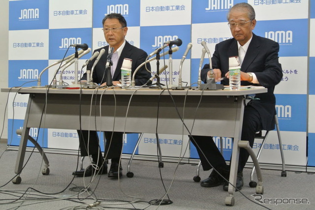 日本自動車工業会豊田章男会長定例会見