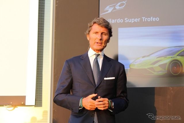 アウトモビリ・ランボルギーニ代表兼CEOのステファン・ヴィンケルマン氏