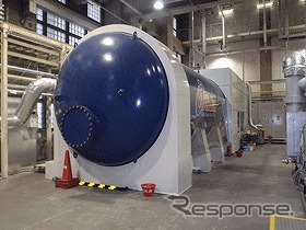 次世代燃料電池SOFCハイブリッド発電システムの外観