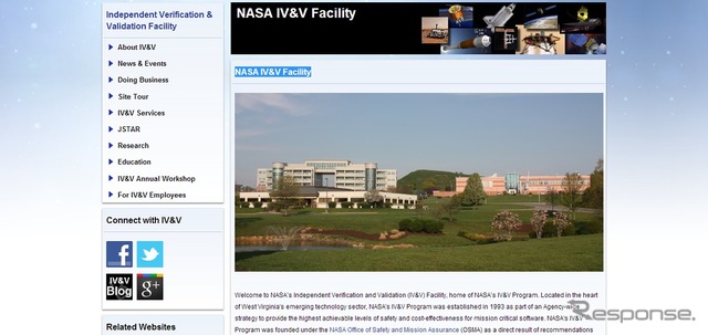 NASA IV&V Facility webサイト