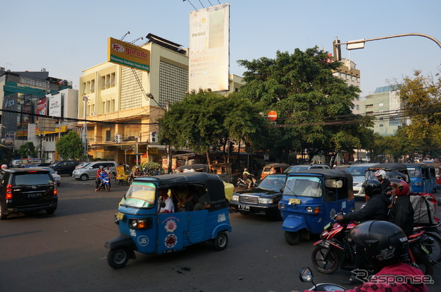 インドネシア ジャカルタ市内の道路