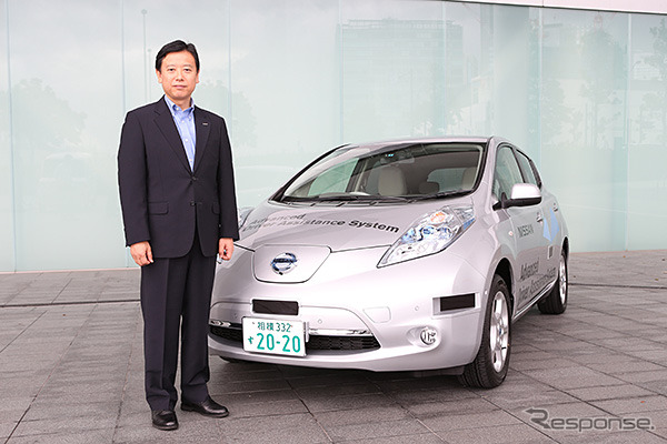 日産の自動運転システム開発車両