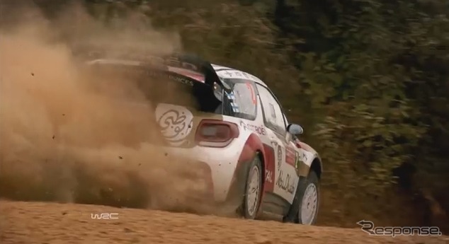 WRCミシュランタイヤの情報（動画キャプチャ）