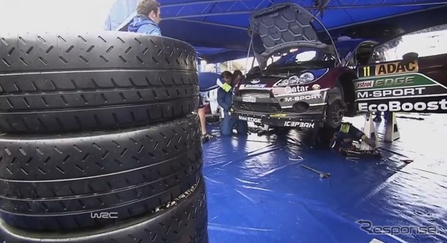 WRCミシュランタイヤの情報（動画キャプチャ）