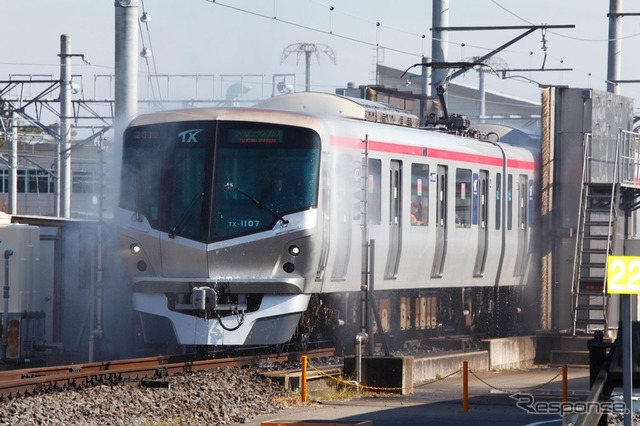 今回で9回目となる「TXまつり」。洗車体験や運転室見学などが行われる。