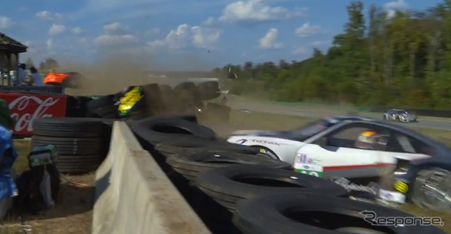 ALMS（アメリカン・ル・マン・シリーズ）で起きた2台のポルシェ911の大クラッシュ