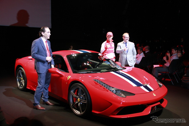 フェラーリ 458スペチアーレ 発表会
