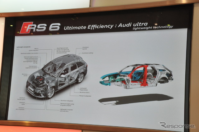 アウディ RSモデル追加発表会のようす