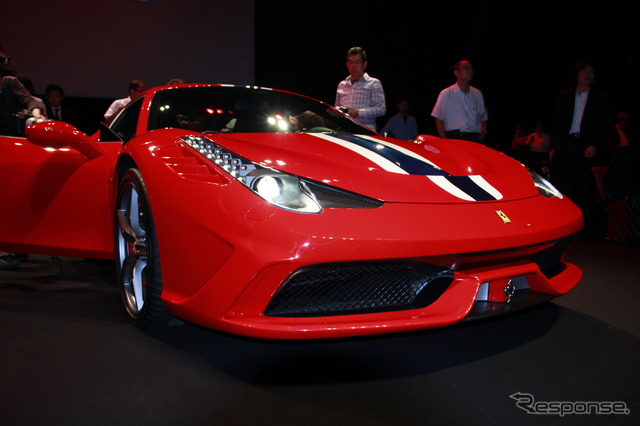 フェラーリ 458 スペチアーレ発表会