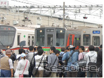 東京都交通局は11月2日に馬込車両検修場で「都営交通フェスタ」を開催。写真は過去の車両撮影会の様子