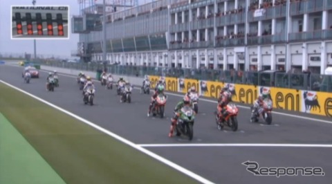 スーパーバイク選手権・マニクール(動画キャプチャ)