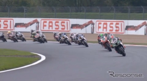 スーパーバイク選手権・マニクール(動画キャプチャ)