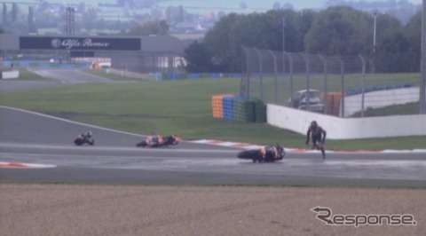 スーパーバイク選手権・マニクール(動画キャプチャ)