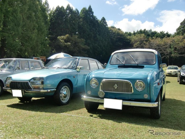 ルノー・4(右)とシトロエン・GS(左)