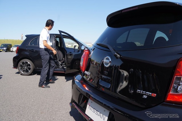 日産 マーチ12SR 生誕10周年…マーチNISMOが初走行を披露