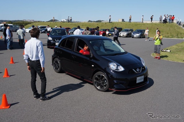 日産 マーチ12SR 生誕10周年…マーチNISMOが初走行を披露