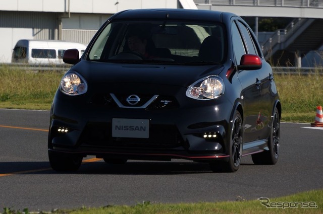 日産 マーチ12SR 生誕10周年…マーチNISMOが初走行を披露