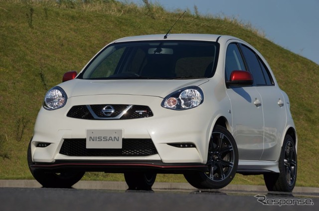 マーチNISMO (撮影車両は開発中の「NISMO S」)
