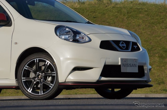 マーチNISMO (撮影車両は開発中の「NISMO S」)