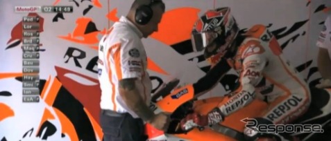 MotoGPマレーシアGP予選(動画キャプチャ)