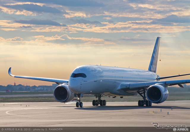 A350 XWBテスト用航空機(MSN3)による最初の飛行
