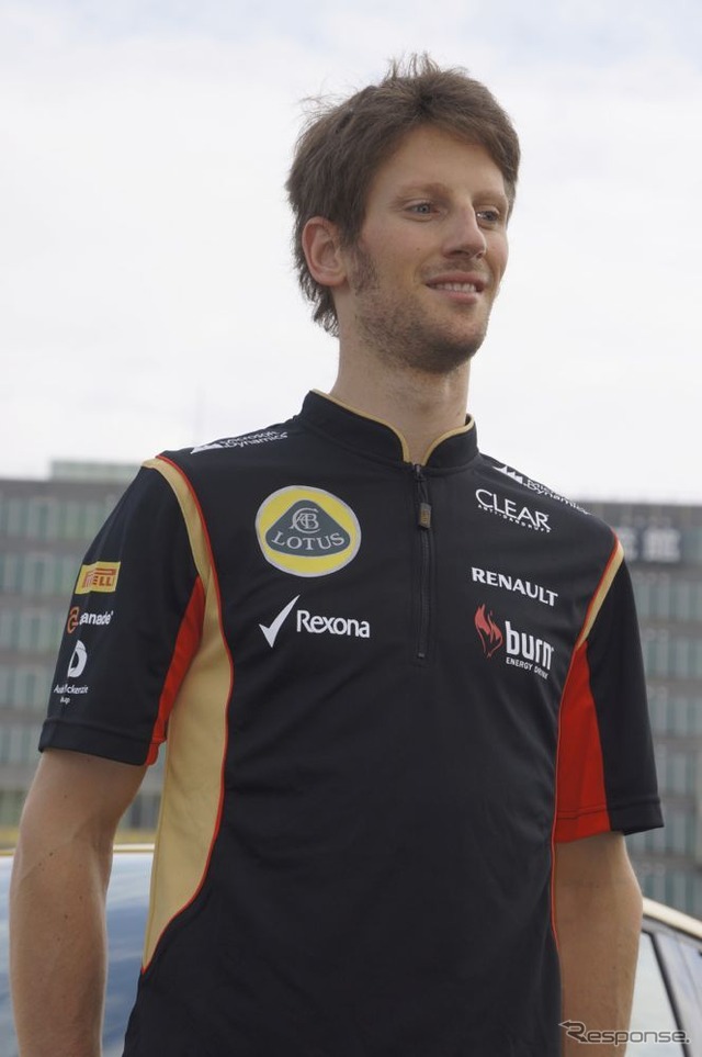 F1のロマン・グロージャン選手(ルーテシア ルノー・スポール 発表会)