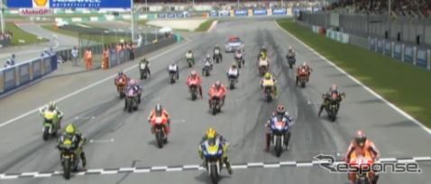 MotoGPマレーシアGP(動画キャプチャ)
