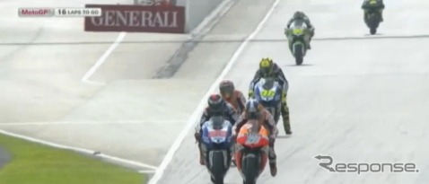 MotoGPマレーシアGP(動画キャプチャ)