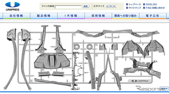 ユニプレス(webサイト)