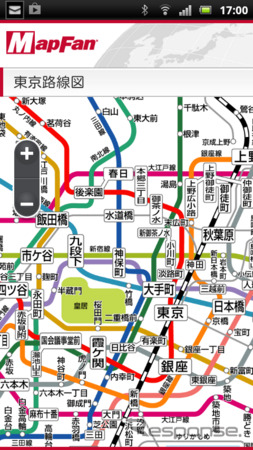 スマートフォン向け地図サイト・MapFan