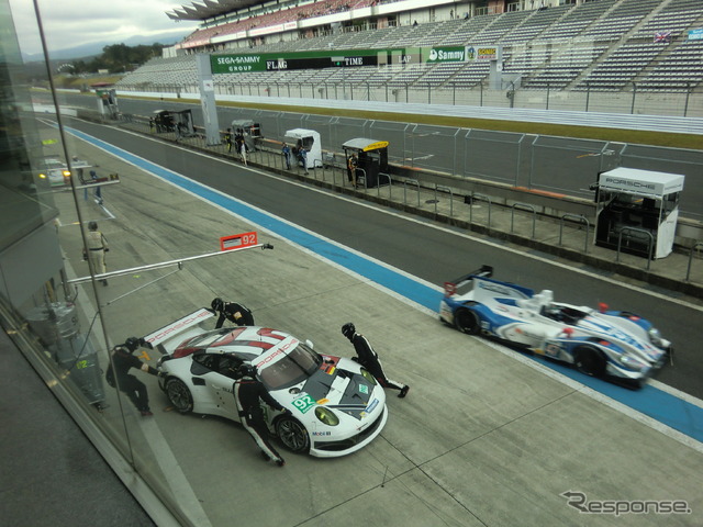 WECではGTマシン(LMGTE/左)と、スポーツプロトタイプ(LMP/右)が混走する。
