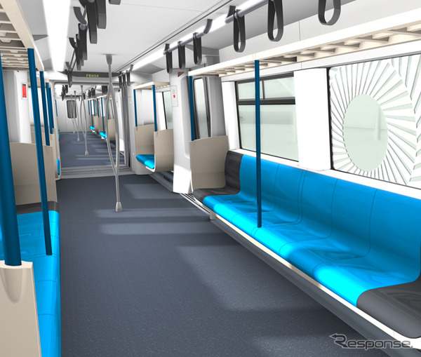 仏アルストムなどの共同企業体が南アPRASAから3600両を受注した新型電車「X’Trapolis Mega」のインテリアイメージ