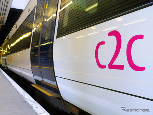 9～10月、英鉄道会社の中で最も定時運行率が高かった「c2c」の車両