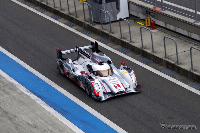 【WEC 第6戦 富士】ハイブリッド対決、ポールはアウディ…トヨタの2台が続く