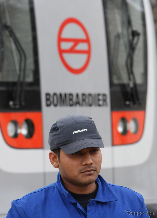 インドの地下鉄車両(ボンバルディア製)(参考画像)