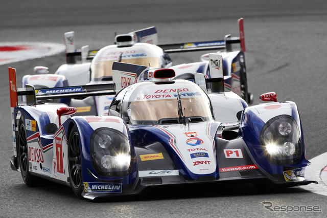 ルマン以来の2カー体制で富士戦に臨んでいるトヨタTS030 HYBRID。写真:TOYOTA