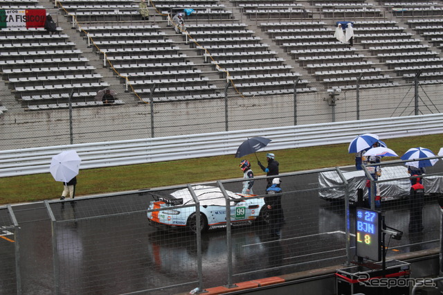 WEC 第6戦 強まる雨に赤旗中断
