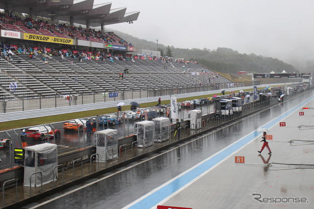 WEC 第6戦 強まる雨に赤旗中断