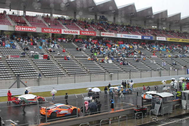 WEC 第6戦 強まる雨に赤旗中断