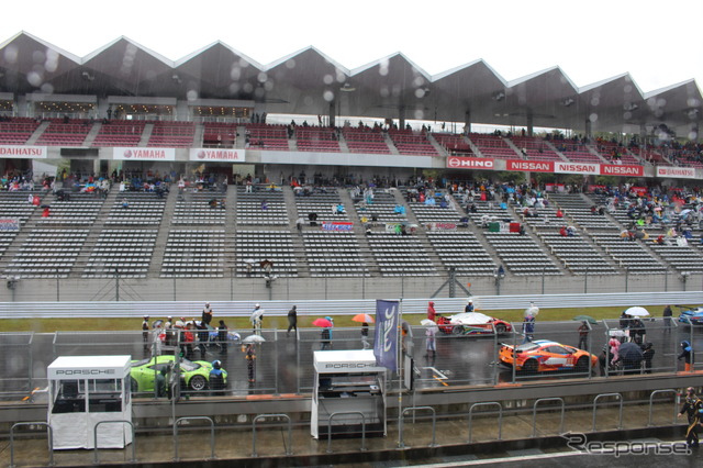 WEC 第6戦 強まる雨に赤旗中断