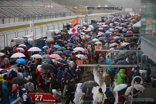 WEC 第6戦 強まる雨に赤旗中断