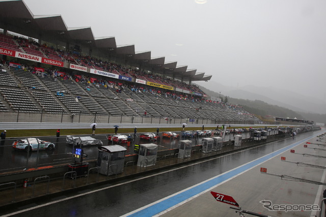 WEC 第6戦 強まる雨に赤旗中断