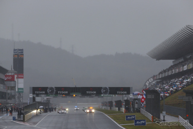 WEC 第6戦 強まる雨に赤旗中断