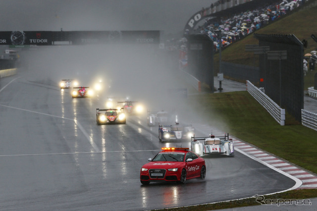 WEC 第6戦 強まる雨に赤旗中断