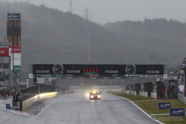 WEC 第6戦 強まる雨に赤旗中断