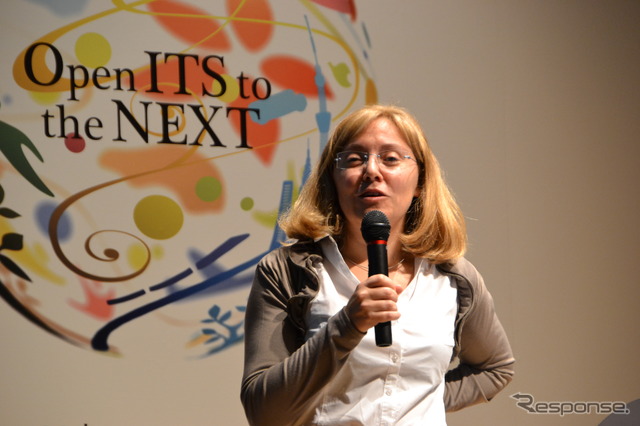 GNSS マーケットレポートを元に、ITS世界会議で欧州のGNSS市場を紹介したGSAのFiammetta Diani氏
