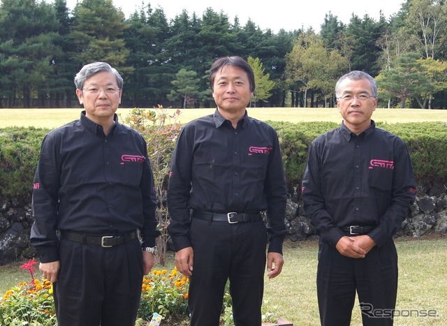 (左から)スバル BRZ tS 開発者の毛利豊彦氏、森宏志氏、渋谷真氏